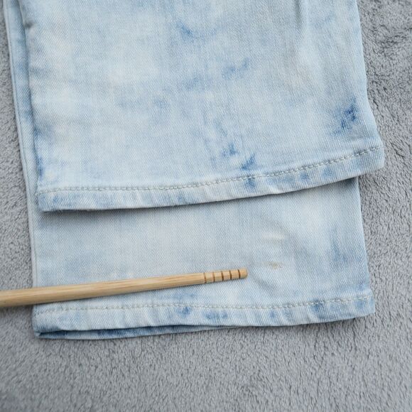 Chico's Platinum Jeans Women's 2 US 12 Blue High-Rise Ankle Denim Acid Wash - Picture 2 of 14